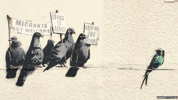 bansky pigions